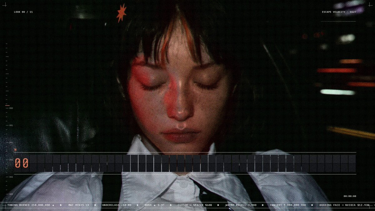 Still from @anabology Escape Velocity post on X